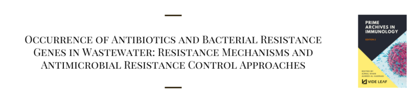 Occurrence Of Antibiotics And Bacterial Resistance Genes In Wastewater ...